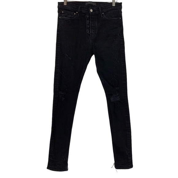 ARTMEETSCHAOS State St. Distressed Sing Sing Slim Leg Jeans Size 33 - Picture 1 of 10